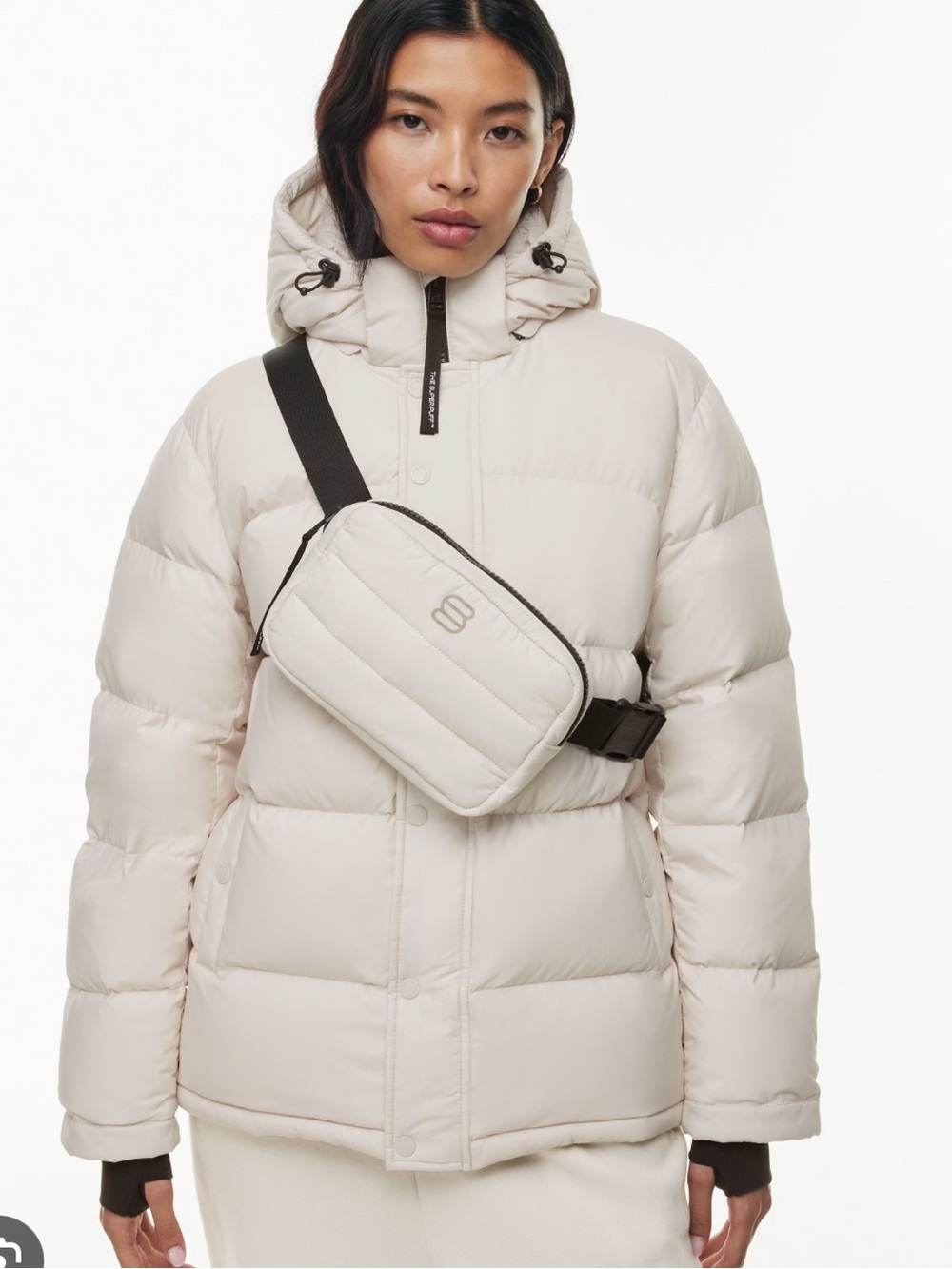 BNWT Aritizia Super Puff Bag in Birch